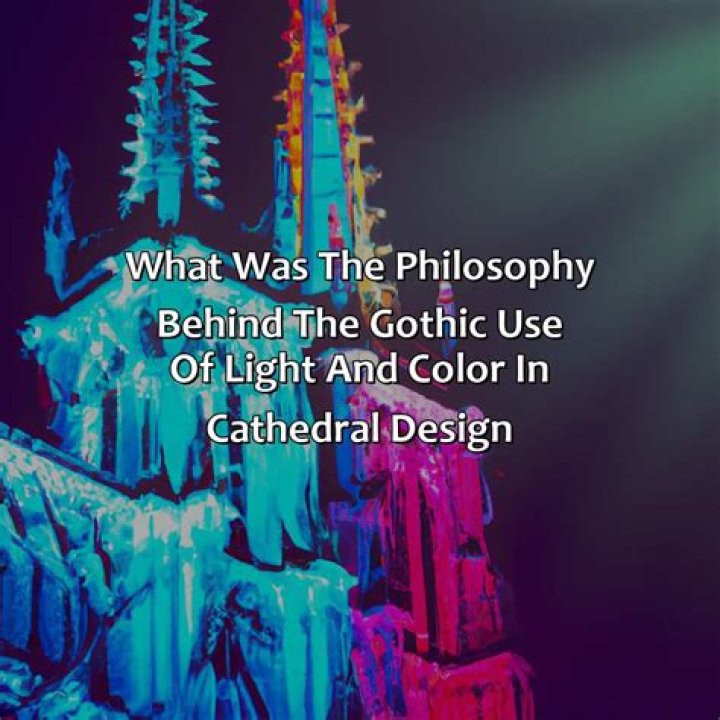 what was the philosophy behind the gothic use of light and color in cathedral design?