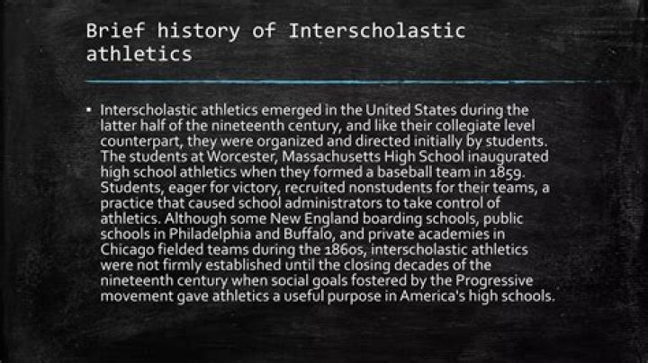 which of the following actions represents the primary purpose of interscholastic athletics?