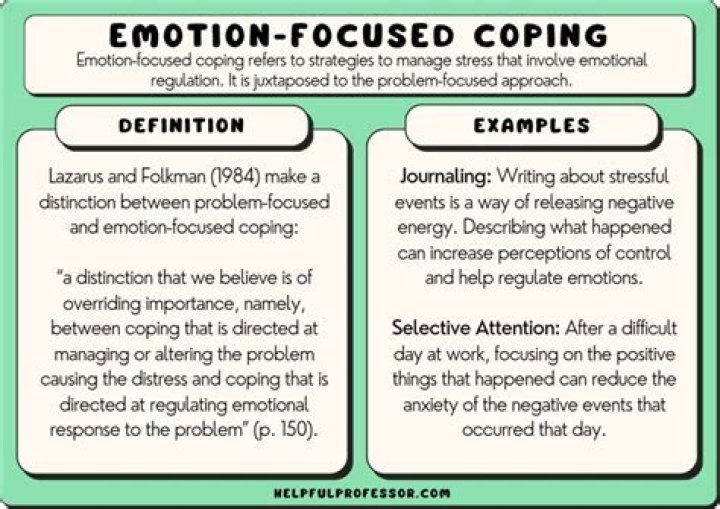 which of the following is an example of an emotion-focused coping strategy?