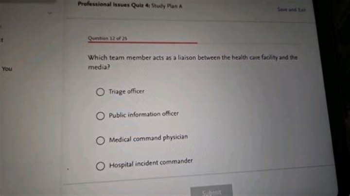 which team member acts as a liaison between the health care facility and the media?