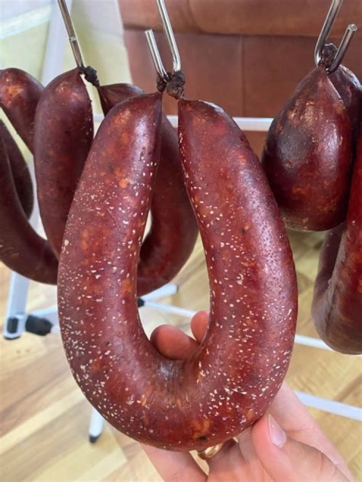 white spots on sausages