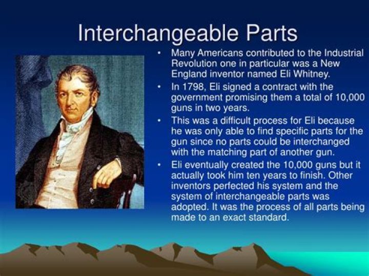 who created interchangeable parts