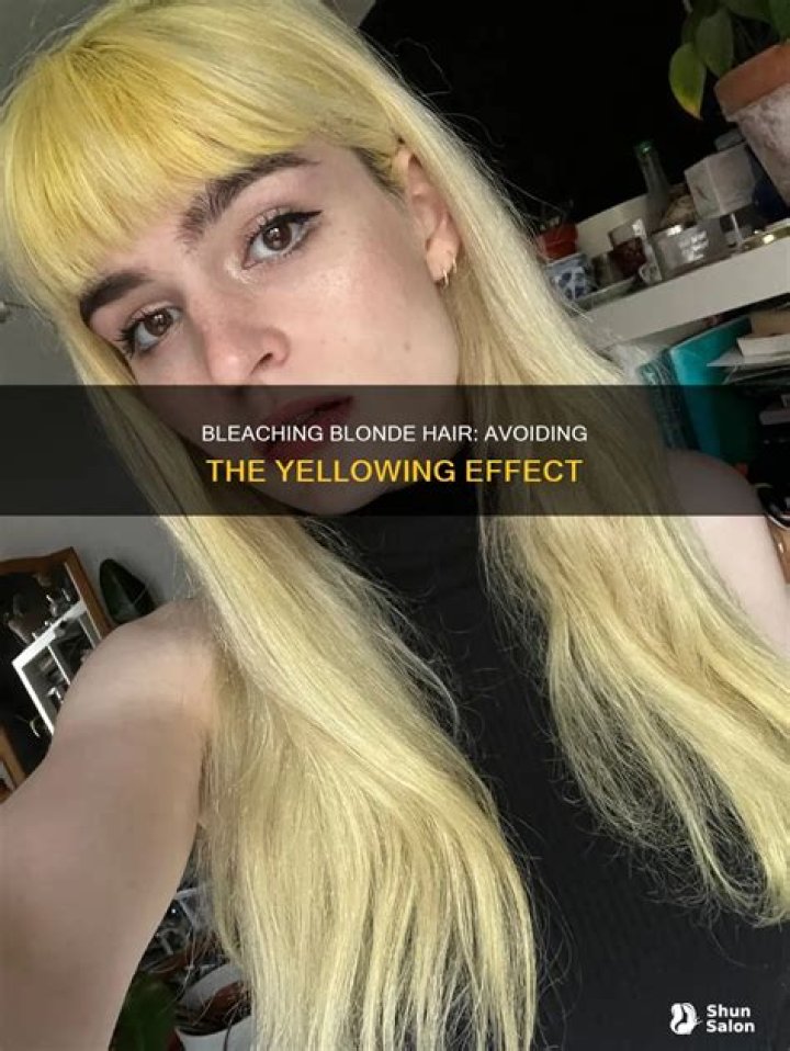 why does bleach turn yellow