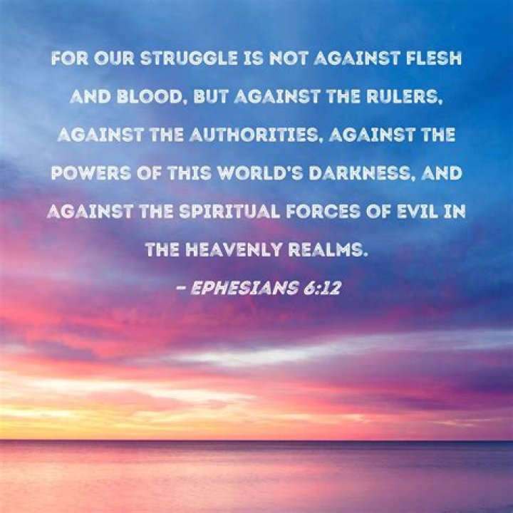 wrestle not against flesh and blood