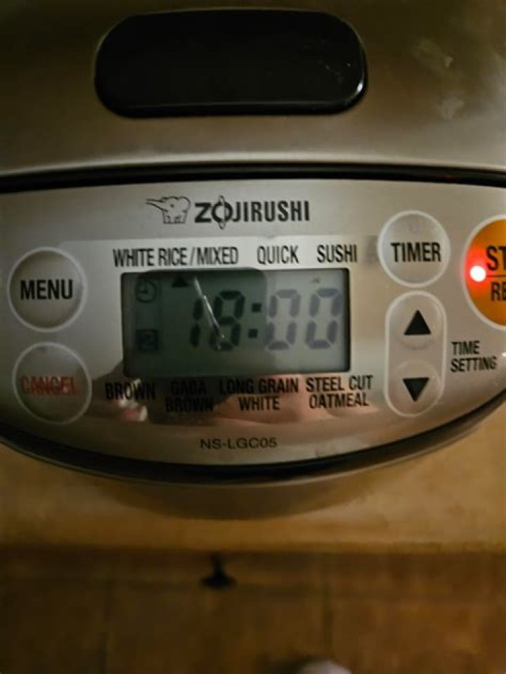 zojirushi rice cooker timer